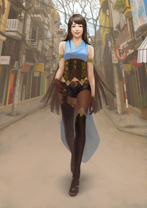 Vietnamese Fighter  Ina Wong (Ina Murwani Prasetyaningrum) www.artstation.com/artwork/rZzoa