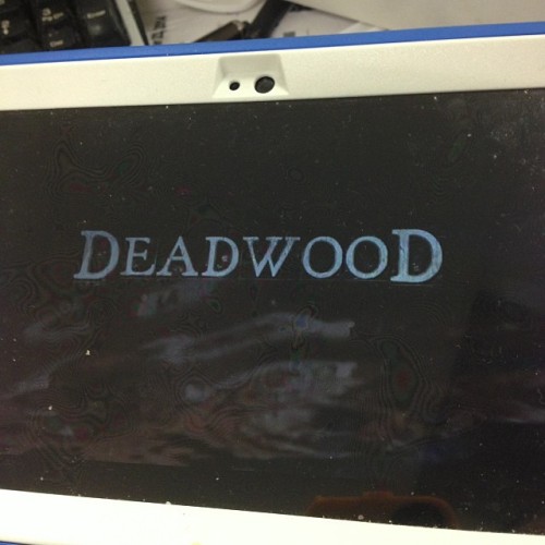 XXX Watching the first season of deadwood  ..lotta photo