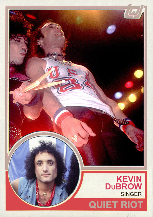 Kevin DuBrow Quiet Riot singer 1983 Topps