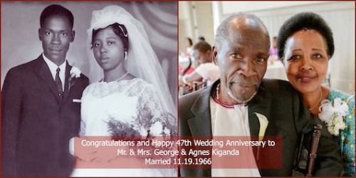 vintagebrides: Agnes and George, married in 1966 and 47 years later (in 2013)