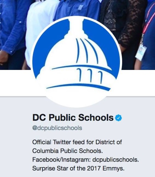 Glad to see that DCPS is capitalizing off its Emmy&rsquo;s fame!