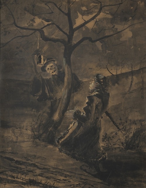 Viktor Oliva (Czech, 1861-1928, b. Nové Strašecí, Czech Republic) - Illustration for a Fairytale, c.