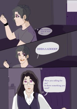 thatgirlyounotknow:  I like to think Damien taught Lucien how to do his makeup and is proud of how good he got at it.*throws shitty comic at Tumblr* 