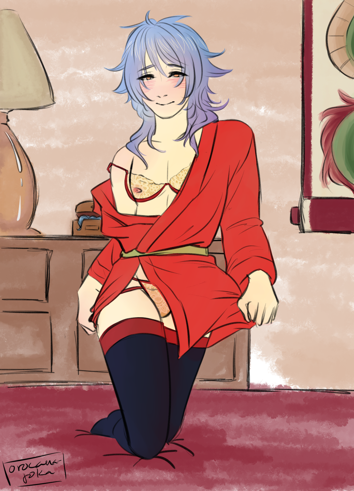 orocanajoka:   *inserts cliche “I’m your present this year” drawing* Happy
