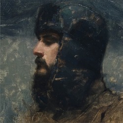 Aaron Westerberg -Self portrait, oil on panel 2011-