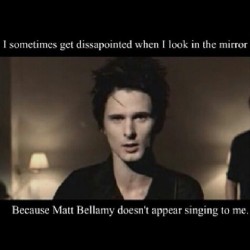 I do too. #mattbellamy #mirror #Muse #sunburn