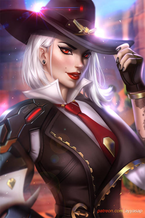 ayyasap: Ashe Overwatch (quick drawing) by AyyaSAP