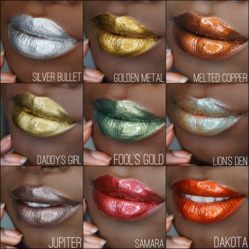 sourcedumal: astripperstory: roideslions: Lip swatches of all my Who Is She Cosmetics lip composites