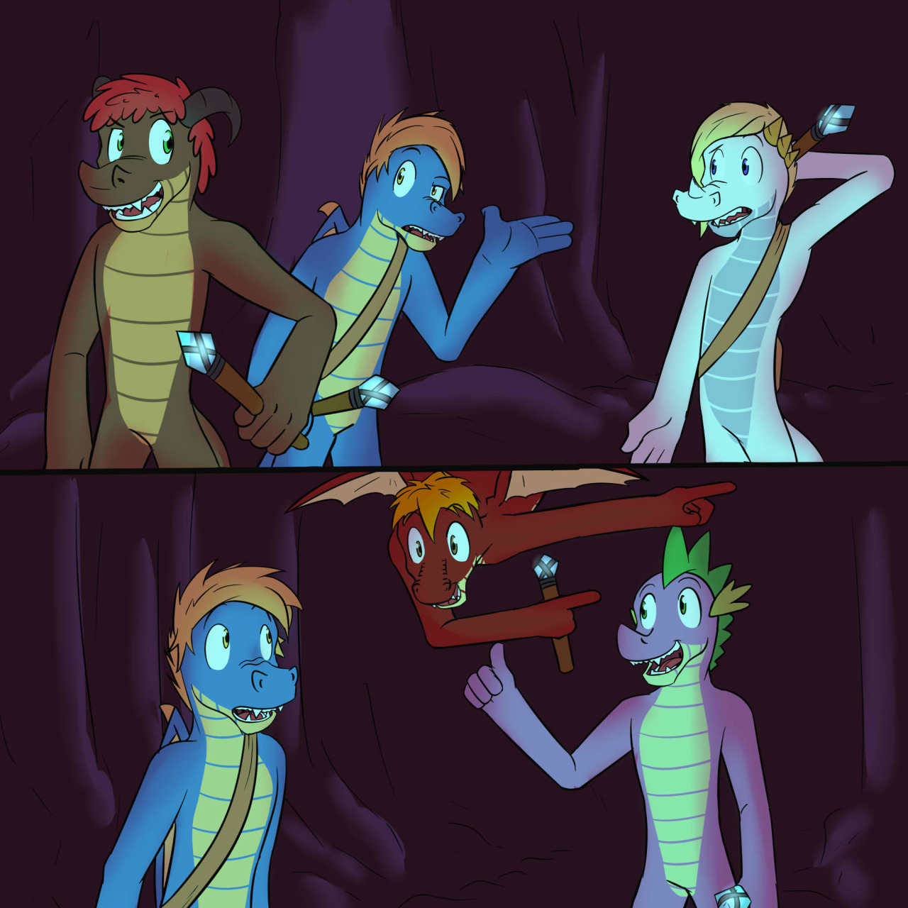 Spike’s Quest - Chapter 7[P 187]The group had waited for Spike and Sharp to come