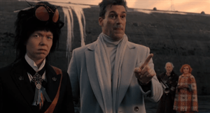 killerweasel:  knightofthesevenfandoms:  vodkertonic:   hey remember that time jon hamm and anna maxwell martin Did This and then the ineffable bureaucracy pairing was created, causing people like me to make dumb gifs like this: ha! yeah i don’t remember