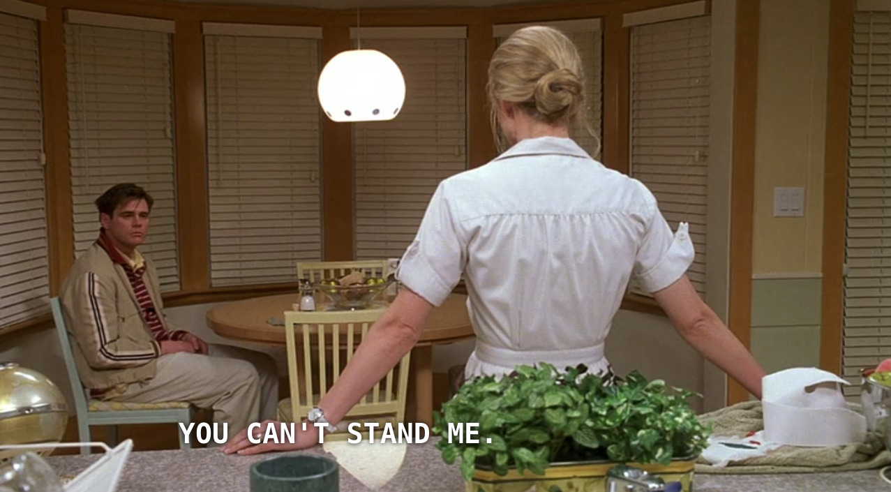 vinegarfairy: dreadringer: the truman show dir. peter weir this is what dating an