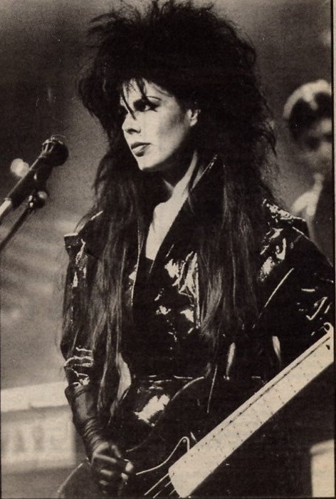 fuckyeahbassguitars:Patricia Morrison. Legal Weapon. The Gun Club. The Sisters of Mercy. The Damned.