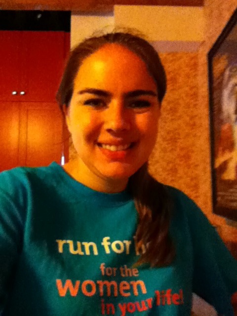 I promised y'all a picture of me in my Ovarian Cancer Awareness shirt. Today is Global Ovarian Cance