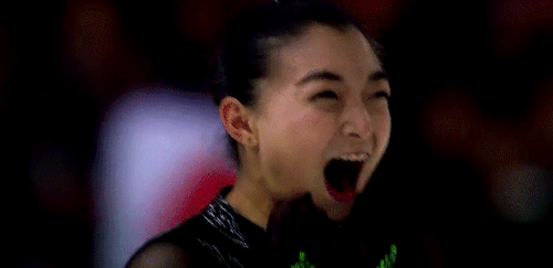 sakamotokaori: Kaori Sakamoto reacts to her Free Skate at 2019 Internationaux de France