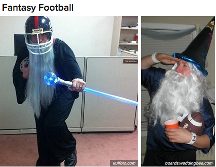 sleepyhollowers:  buzzfeed:  These people are doin’ Halloween right.   LOL I love One Night Stand and Freudian Slip LOL. 