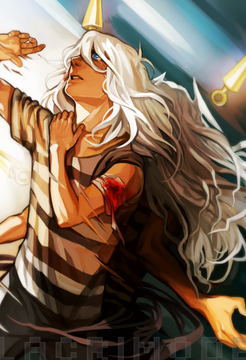 lacrimode: ended up being some kind of tribute to my white-haired anime son :y