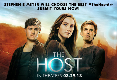 To help celebrate THE HOST hitting theaters on March 29, author Stephenie Meyer is choosing her favorite fan artwork for the film! Create yours and tag it with #TheHostArt. Stephenie will select her favorite next week, so submit your fan art today!