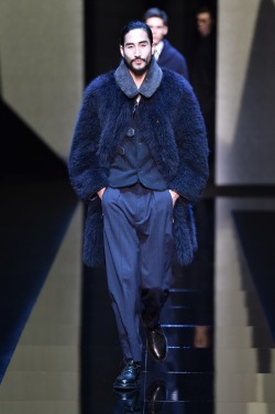 theasianmalemodel:  Anthony Thornburg  for Giorgio Armani FW17 | Milan Fashion Week  