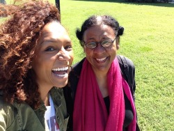 janetmock:  Spending the weekend in Sarasota with bell hooks who pushed me to take time off — even just for two days. &ldquo;You and that phone, girl. Who are you texting with? No, it’s the camera! I’m not going to smile.&rdquo; -bell hooks 