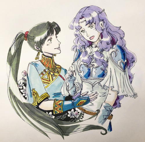 best girl swoops in and one-shots all the mages.other best girl crits all the time.my FE otp forever