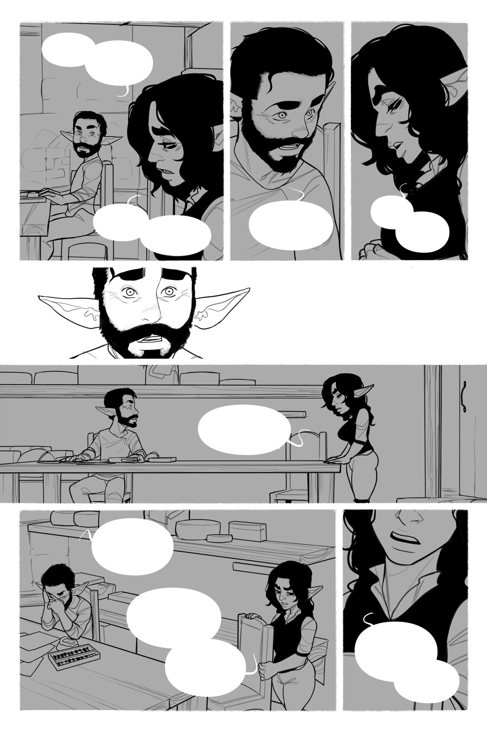WIP’s are a bit messy this week. I worked on the pages a bit out of order.