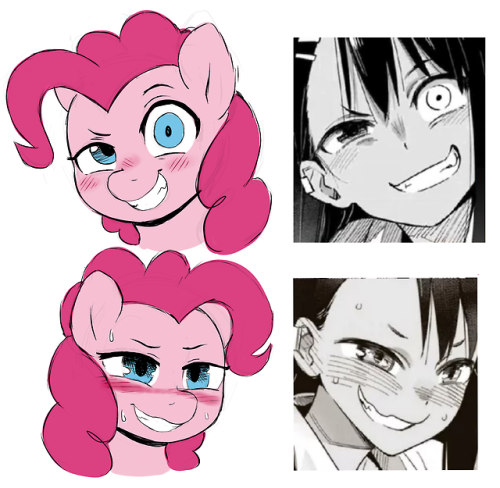 moozua:  Some Nagatoro Ponkie redraws before I head to bed ~  