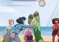 needstogetalife-butcrona:  Steven: I’d better get a picture of the gems getting alo—LAPIS!Based on this post   slbtumblngouch &gt; .&lt;