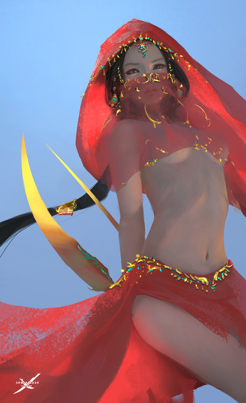 cyrail:  Red by wlop    Featured on Cyrail: Inspiring artworks that make your day