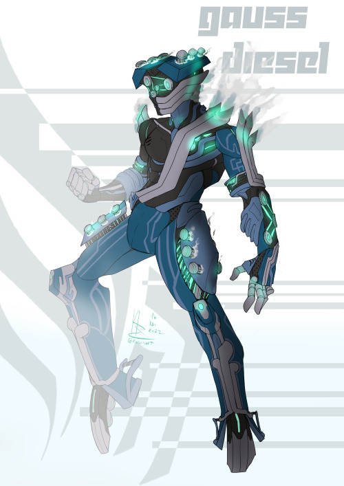 kosenart:Almost forgot to even post these. My “trial” for Gauss’ deluxe skin. and I got a bit lazy