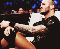 theprincethrone-deactivated2016:  Randy Orton+Bossy Sitting   Randy just sits there and looks like a complete badass! A hot badass you want to go home with. Let him to whatever he wants to you&hellip;uhh what was I talking about again?!