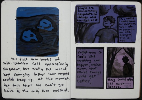 autobio comic i wrote in july for the sketchbook project. feel kind of different about this stuff no