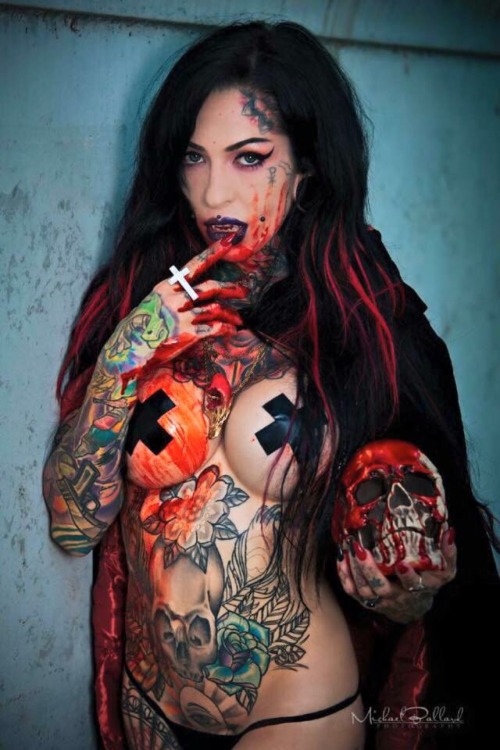 punkgoth666:  Evil Michelle Smades 😈❤️☠ adult photos