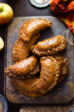 sweetoothgirl: Maple Brown Butter Glazed Fried Apple Pies