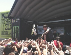 north-kane:  Went to the Chula Vista date of Warped Tour today! It was awesome. I took this photo of Caleb Shomo (the vocalist for Beartooth) while I was watching them play.