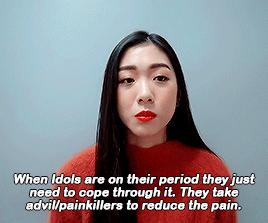dazzlingkai:  Park Soobin talks about how idols deal with periods 