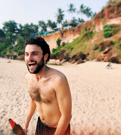 jackson-falahee:  Jack Falahee at Varkala Beach in Kerala, India (December 2018)