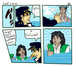 southernreimu:So the jojo69min prompt yesterday was “girl/boy scouts”…Used these two pages as reference: X X