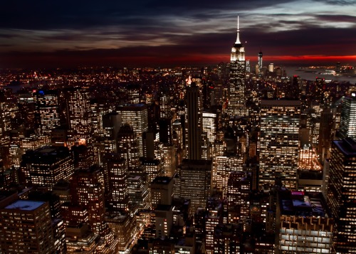 Views from the Top of the Rock - NYC at Sunset