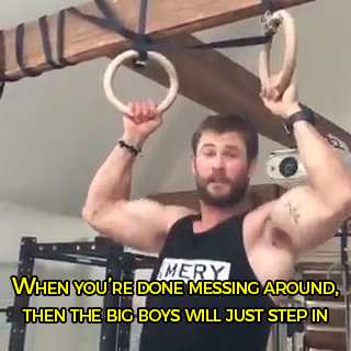 silver-tongues-blog:  adurot:  sizvideos:  Chris Hemsworth has a bone to pick with