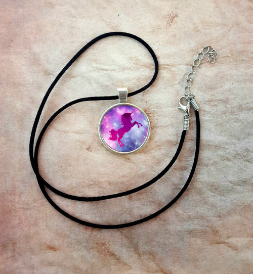 Unicorn Necklace ULTRA GLITTERY SPACE UNICORNX