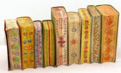 booksnbuildings:  These fore-edge paintings can be found on some of the books from one of the first lending libraries of Estonia, founded by some peasants in 1872 who apparently couldn’t even spell properly (in their statutes, they proudly announce