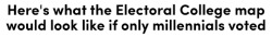 micdotcom:  That certainly gives us hope for the future. But that’s not all, the map of white millennials is even more telling.   good thing that every time I go vote, at least 95% of the voters are elderly