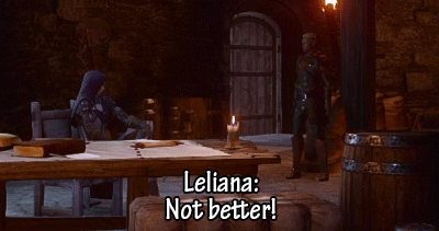 everythinginheregleams:Messenger: Sister Leliana says “thank you”. Cole: But she didn’t like the bee