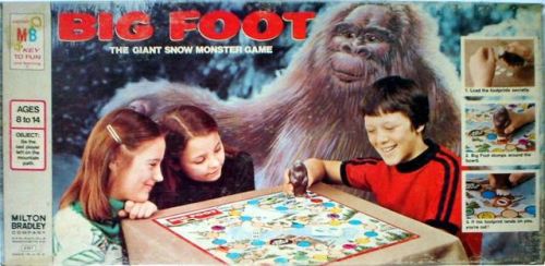 Milton Bradley’s “Bigfoot” board game, 1977. 