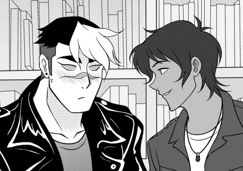Preview of my pieces for @talesofshance  I got to illustrate for Haley’s Luro College AU fic!Pre-ord