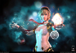 cyberclays:  Aigis - Persona 3 fan art by Blair Armitage “Realtime 3d fanart of Shigenori Soejima’s character design of Aigis  from Persona 3. This one is based on his artbook illustration, but also  combines a few design elements from the Arena version.
