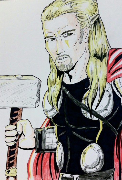 Gary as Thor  Another work colleague as Marvel’s God of Thunder