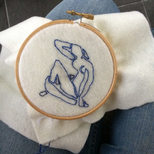 blossomalida:In progress: Matisse embroidery