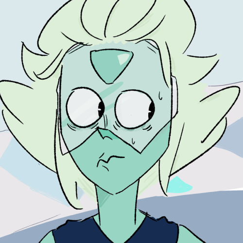 fartiest:  redrew peridots face   i dunno why but her dumb little gremlin mug cracks me up 
