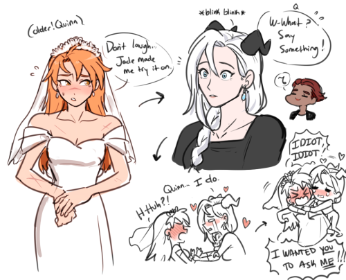 felt rly mushy and romo about adara/quinn recently so HERE IS THEM OLDER&hellip;.and still being dumb u_u ♥